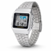 Чоловічий годинник Casio A500WA-1D у сріблястому корпусі з електронним циферблатом та функцією світового часу