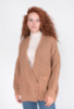 Жіноча бежева кофта на гудзиках