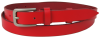 Жіночий шкіряний ремінь Skipper 1629-20 червоний 2 см