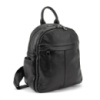 Шкіряний жіночий чорний рюкзак 71138A