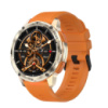 Розумний годинник Modfit Base T2 Gold-Orange зі спортивним ремінцем та AMOLED-дисплеєм