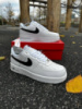 Зимові кросівки Nike Air Force, ТОП якість (low) білі