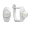 Серебряные серьги CatalogSilver с натуральным жемчугом (2187103)