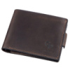 Горизонтальне портмоне унісекс 711218 Коричнева