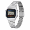 Чоловічий годинник Casio A168WA-1W — Класична модель з електронним циферблатом та сталевим браслетом