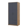 Шкаф для одежды Doros Ронди Дуб Артизан/Графит 2ДСП 82х52х195 DRS-011657 (80737804)