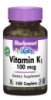 Вiтамiн К1 100мкг, Bluebonnet Nutrition, 100 каплет