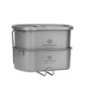 Набір туристичного посуду Cook “n” Escape Titanium Canteen Mesh Kit CA2117 grey