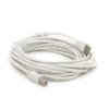 Кабель USB 2.0 AM/BM, 5.0m, 1 феррит, белый
