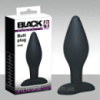 Анальна пробка силіконова чорна велика Black Velvets Large стимулятор для чоловіків та жінок