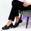 Черные лаковые глянцевые туфли лоферы 16649