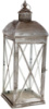 Подсвечник-фонарь декоративный «Cornel» 22х22х62см, серебро с патиной