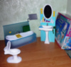 Кукольная мебель Глория Gloria 2820 Фантастическая ванная Леди