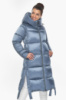 Куртка женская зимняя длинная с капюшоном - 53875 Braggart цвет маренго