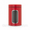 Контейнер для сыпучих продуктов с окном 1,4л Passion Red Brabantia 484063