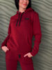 Теплий спортивний костюм «Whisper» оптом | Батал 54-56, Бордовий