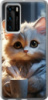 Чехол на Huawei P40 White cat 5646u-1840