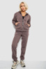 Спортивний костюм жіночий на флісі, колір коричневий, 257R86