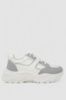 Кроссовки женские, цвет бело-серый, 248RA140