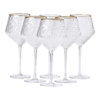 Набір келихів для вина Stunning фактурних 6 штук по 600 мл, прозорий
