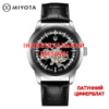 Чоловічий механічний годинник Awarder 043-1 Silver-Black Leather з автопідзаводом та сапфіровим склом