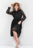Жіноча чорна сукня з мереживом