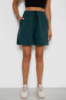 Шорти жіночі з принтом, колір темно-зелений, 238R132