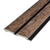 Рейка декоративна PS 2900х120х12мм Шоколадний мармур SW-00001754