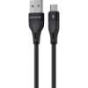 Кабель Proove Soft Silicone USB to Micro 2.4A 1m Black (CCSO20001301)