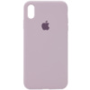 Чохол для iPhone X / XS Silicone Case Full Protective (AA) (Сірий / Lavender) - купити в SmartEra.ua