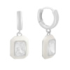 Серебряные серьги CatalogSilver с фианитами, емаллю (2185901)