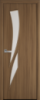 Міжкімнатні двері «Камея» G 600, колір вільха 3D , ліві