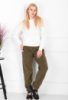 Жіночі спортивні брюки кольору хакі
