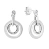 Серебряные серьги CatalogSilver с фианитами (2160397)