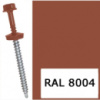 Саморіз для кріплення листового металу RAL 8004 (мідний коричневий) 4,8*19 мм