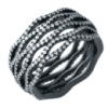 Серебряное кольцо CatalogSilver с фианитами, вес изделия 6,69 гр (1918708) 16.5 размер