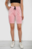 Шорти жіночі однотонні велюрові, колір пудровий, 238R58169