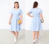 Жіноче плаття міді «Валенсія» оптом | Батал | Розпродаж моделі 50, Блакитний