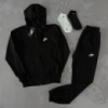 Весенне-осенний спортивный костюм Nike черный зіп-худі-штани