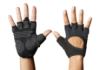 Перчатки для йоги ToeSox Half Finger Grip Gloves черный размер L