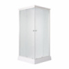 Душовий бокс Lidz Kubis SB90x90.SAT.LOW.FR, скло Frost 4 мм
