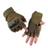 Тактичні безпалі рукавички Glove Support 7844 (колір олива/хакі) з посиленим удароміцним захистом кістячок.