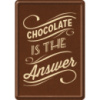 Листівка «Chocolate is the Answer» Nostalgic Art (10247)