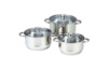 Набор посуды нержавеющий Maestro 2 х 3 х 4 л (3 шт.) MR-2020-6M (MR-2020-6M)