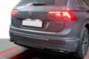 Задняя защита AK001-2 Черный (нерж. сталь) для Volkswagen Tiguan 2016-2023 гг