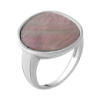 Серебряное кольцо CatalogSilver с натуральным перламутром, вес изделия 4,22 гр (2056027) 17 размер