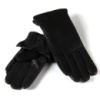 PODIUM Перчатка Женская кожа-олень Holms 31-1 black плюш Распродажа