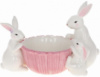 Пиала керамическая «Милые Кролики» Ø27см, розовый