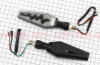 Поворот диодный на гибкой ножке + стоп сигнал/габарит LED ЛОДОЧКА тип 1секвентальный, 2шт (U-3854)
