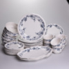 Столовый набор посуды тарелок и чашек 32 предмета на 6 персон Vintage фарфоровый YY78-10A